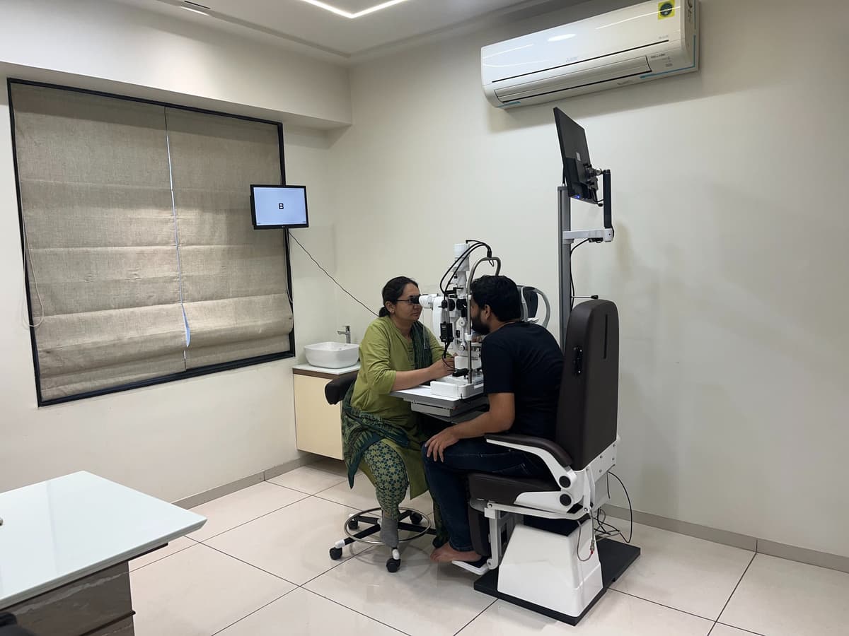 Clinic consultation room with modern equipment